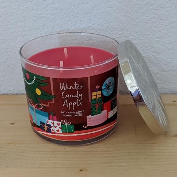 Bath & Body Works Other - BATH & BODY WORKS Winter Candy Apple 3 Wick Candle